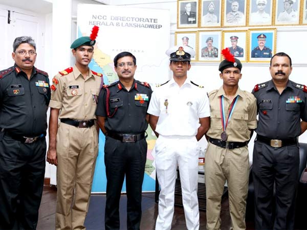 എന്‍സിസി അംഗങ്ങള്‍ക്ക് സ്വീകരണം