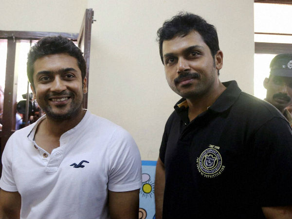 കാര്‍ത്തിയും സൂര്യയും