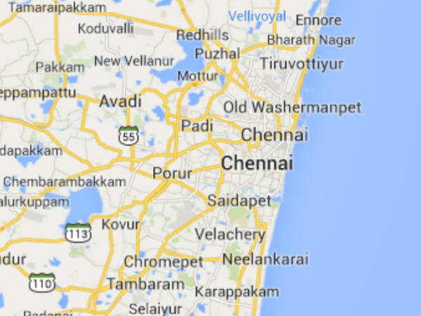 Chennai Map Chennai Map