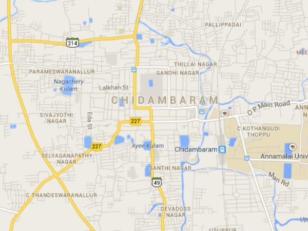 Chidambaram Map Chidambaram Map