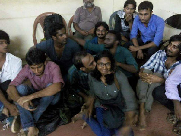 പോലീസ് കസ്റ്റഡിയിലെ ചുംബനം