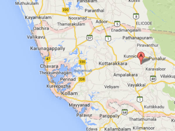kollam-map kollam-map