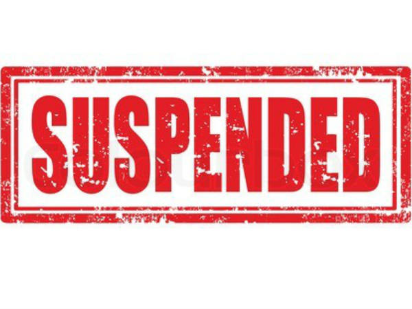 suspended suspended