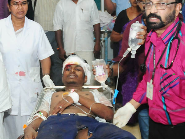 അപകടത്തില്‍ തണലായി ആശുപത്രി ജീവനക്കാരുടെ പ്രവര്‍ത്തനം