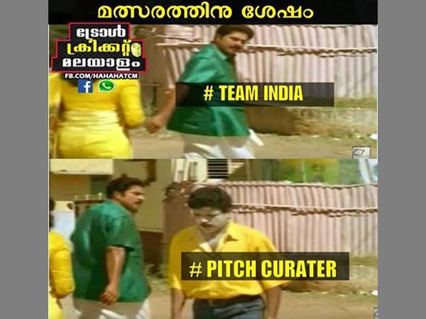 മത്സരശേഷം ക്യുറേറ്റര്‍