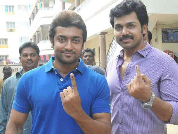 സൂര്യയും കാര്‍ത്തിയും