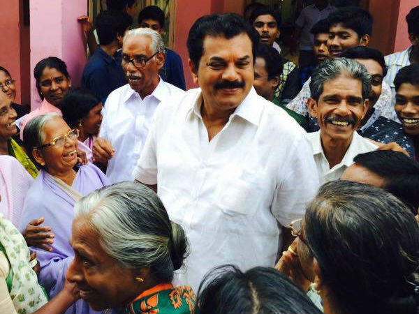 മുകേഷിന്റെ നന്ദി പ്രകടനം