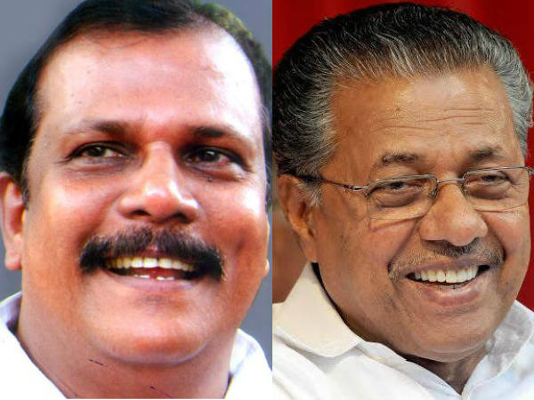 PC george and Pinarayi PC george and Pinarayi