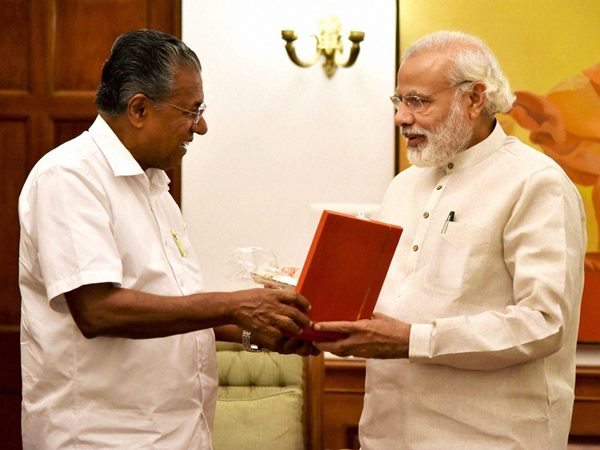 pinarayi with modi pinarayi with modi