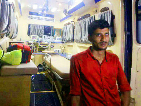 ആംബുലന്‍സ് ഡ്രൈവര്‍ക്ക് പ്രശംസ