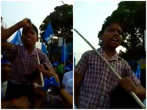 കുട്ടിയെക്കൊണ്ടും തെറിവിളി