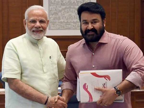 മോഹന്‍ലാല്‍ മോദി കൂടിക്കാഴ്ച്ച