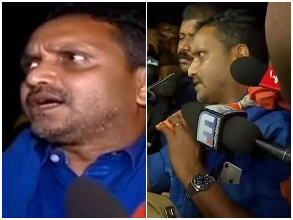 ജയിലിന് മുന്നിൽ ഉന്തും തളളും