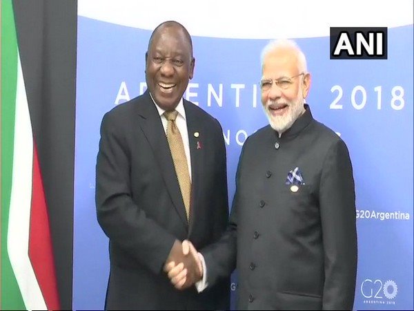 Cyril Ramaphosa and Narendra Modi Cyril Ramaphosa and Narendra Modi