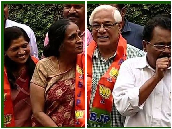 ഷാളണിയിച്ച് പാർട്ടിയിലെടുത്തു