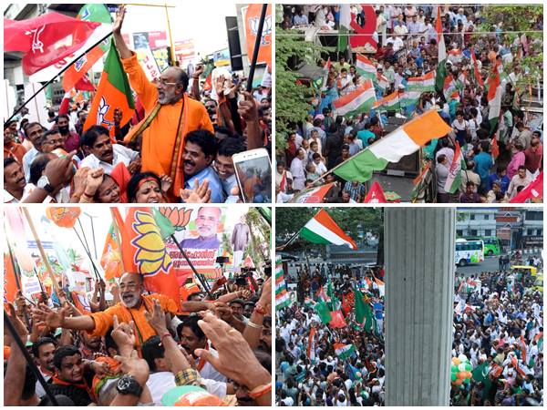 ക​ലൂ​രി​ൽ ആ​വേ​ശം വി​ത​ച്ച് എ​ൻ​ഡി​എ