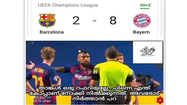 താനൊക്കെ ഒരു റഫറിയാണോ...