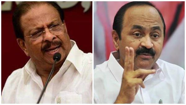 ഇടഞ്ഞ് സുധാകരനും സതീശനും