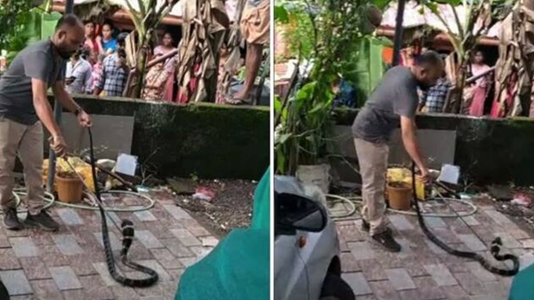 ലിഫ്റ്റിന്റെ പണികള്‍ ചെയ്തുവരുന്ന സുജിത്തും സുഹൃത്തുക്കളും