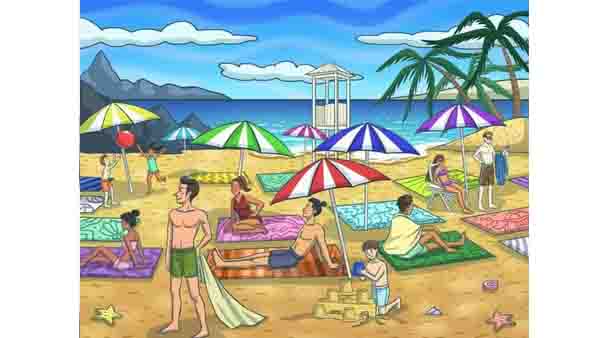 ബീച്ചില്‍ അതിസുന്ദരമായ ചിത്രം