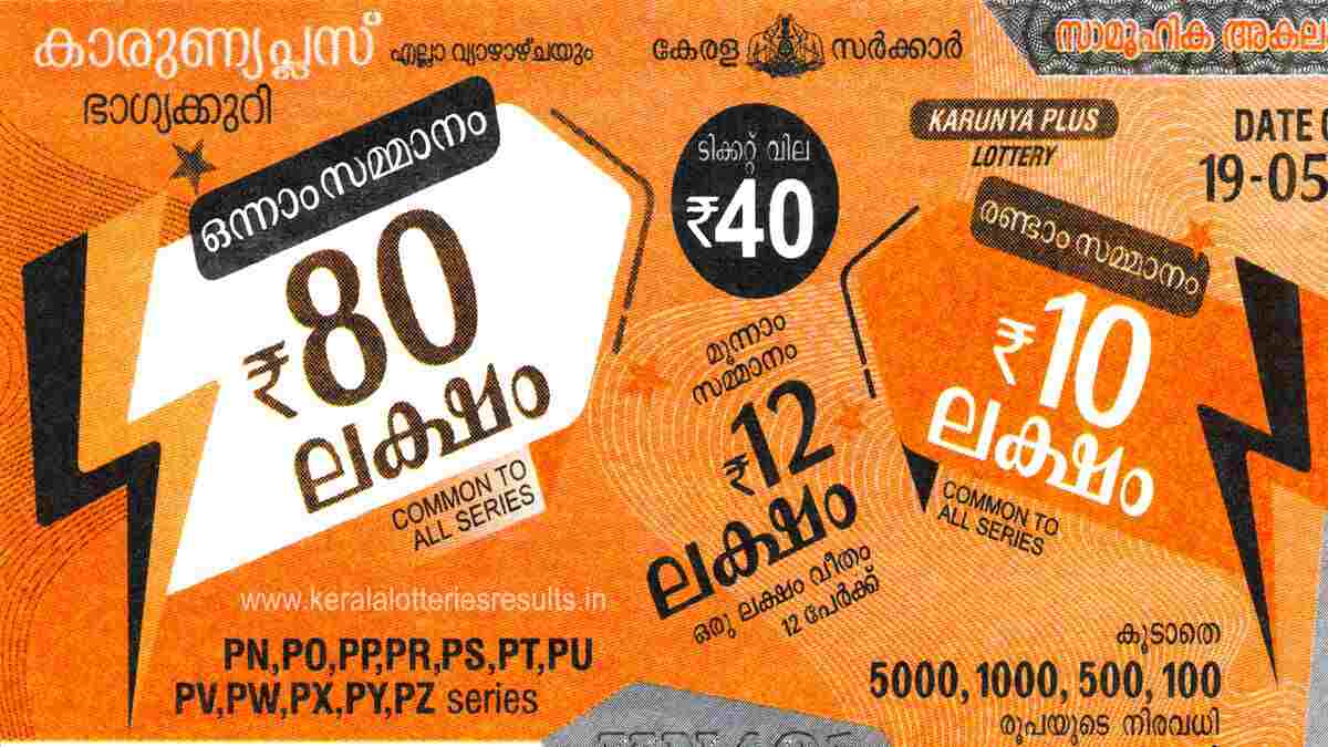 ഒന്നാം സമ്മാനം - ₹80,00,000/-