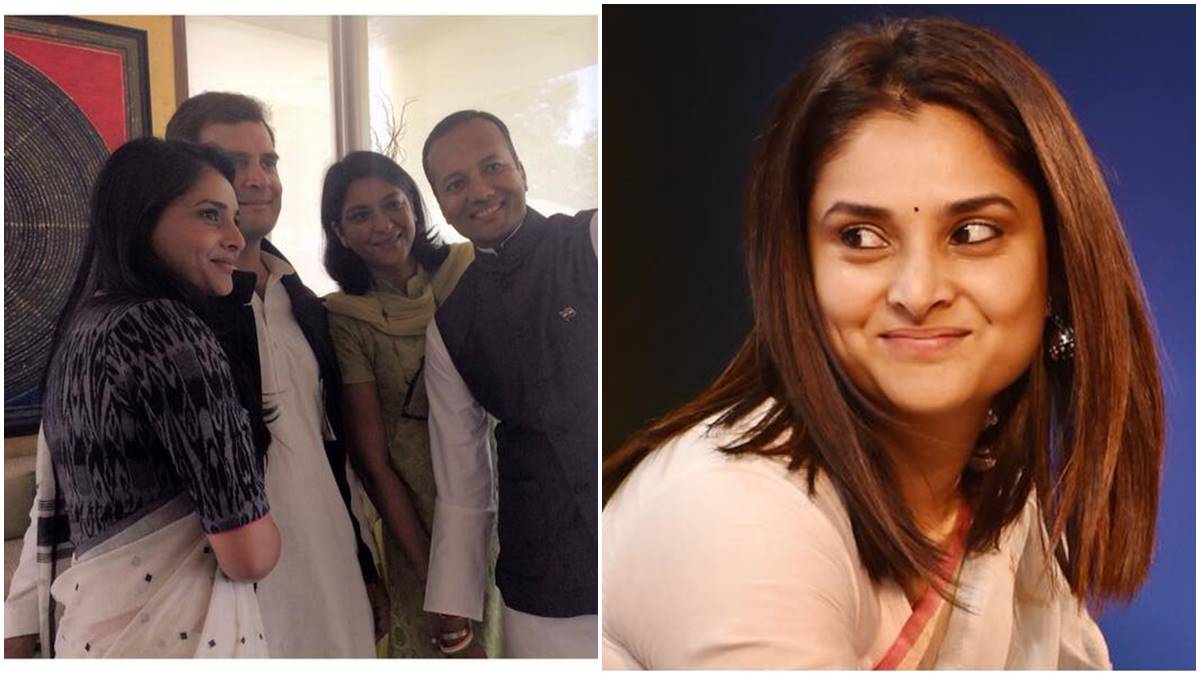 rahul gandi with divya