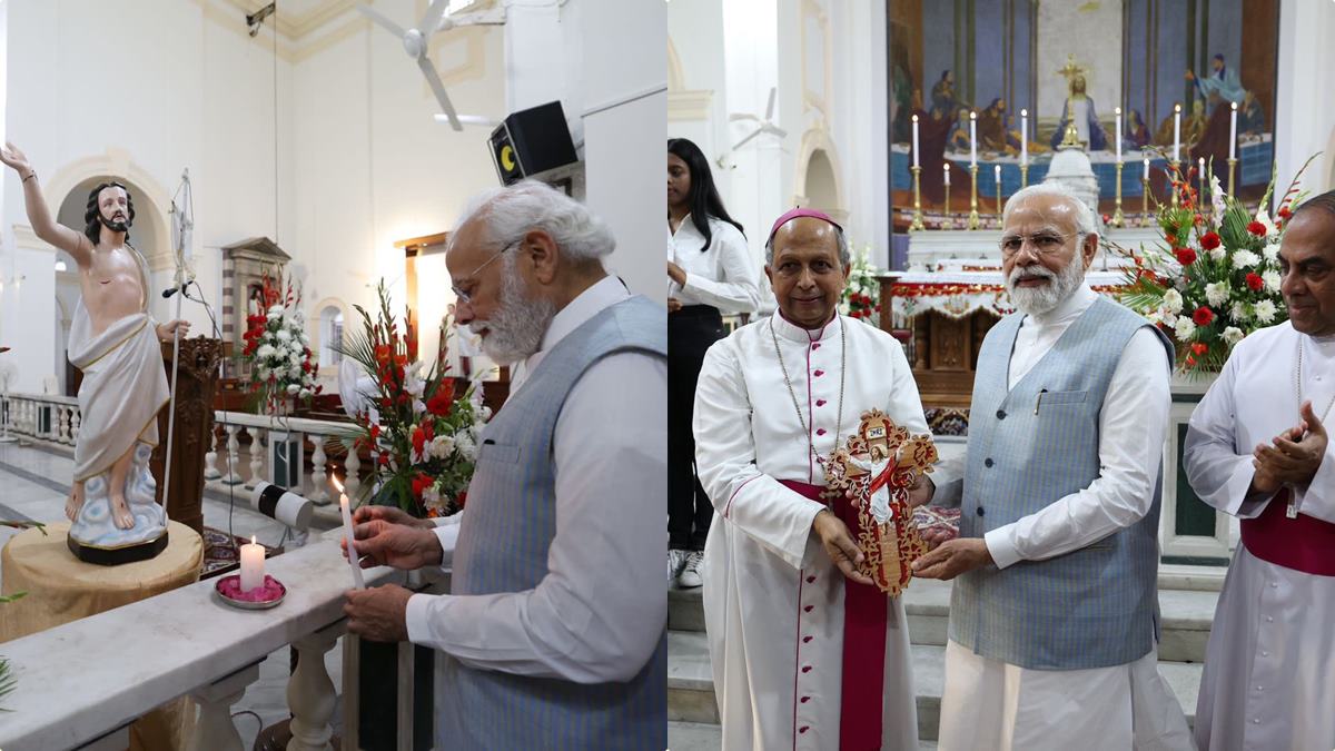 modi church visit modi church visit