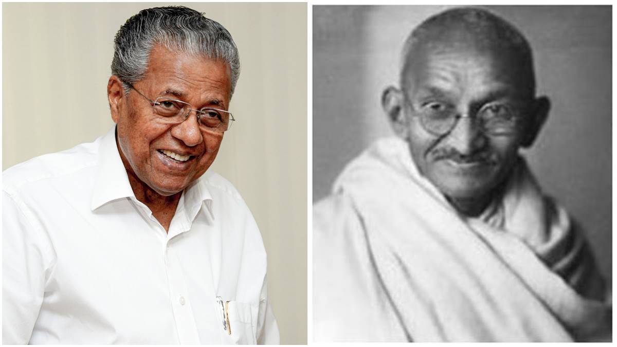 pinarayi and gandhi pinarayi and gandhi