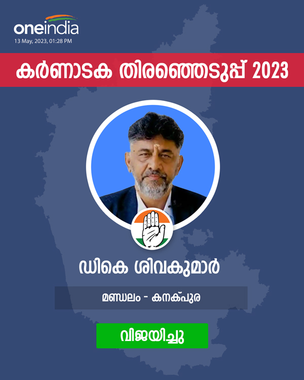 Karnataka Election Result dk shivakumar won Karnataka Election Result dk shivakumar won
