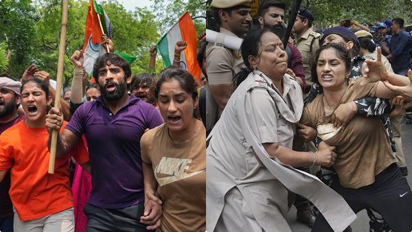 wrestlers protest 2023