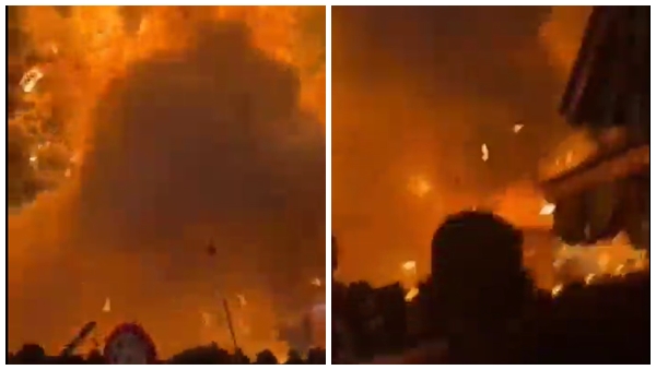 Nileshwar Veerar Kavu Temple Fire Accident Nileshwar Veerar Kavu Temple Fire Accident