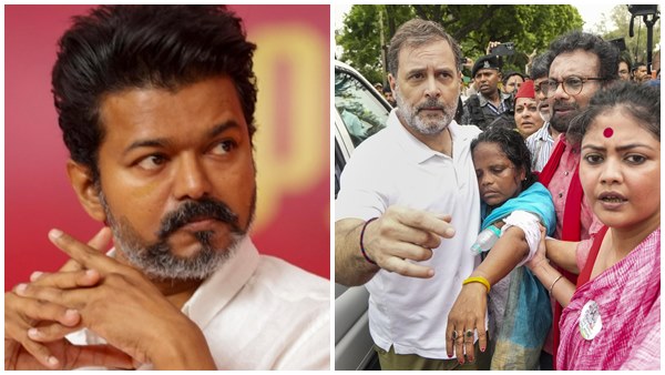 vijay support rahul gandhi protest-