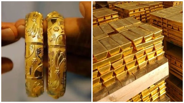 gold price changes in one month-