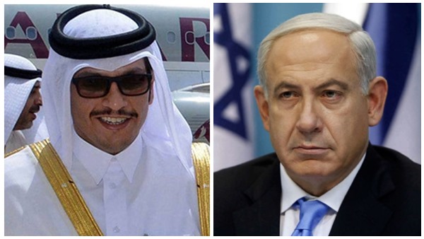 netanyahu call qatar pm-