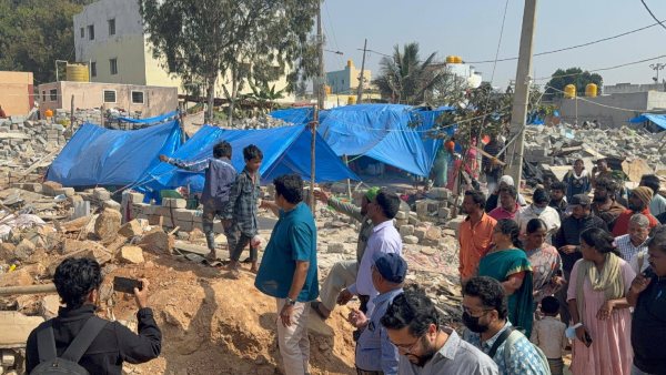 aa rahim at bengaluru muslim home demolished site