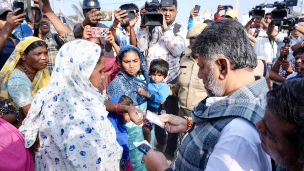 dk shivakumar visit yelehanka site