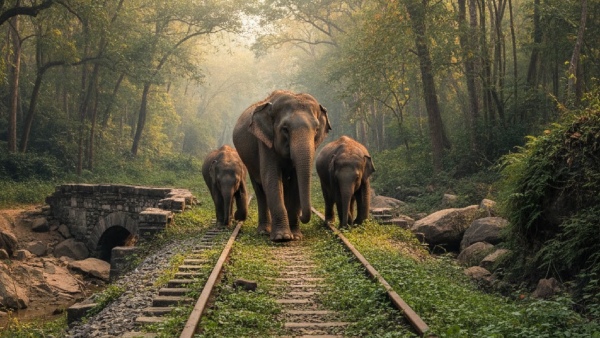 elephantsrailwaytrack