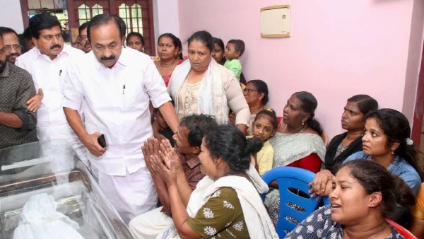 vd satheesan visit nithin raj home