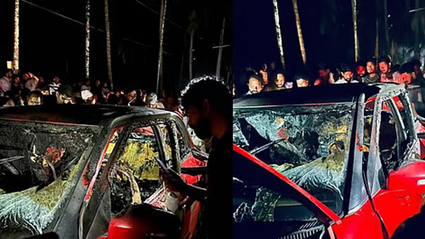 Perambra Car Fire Accident Perambra Car Fire Accident