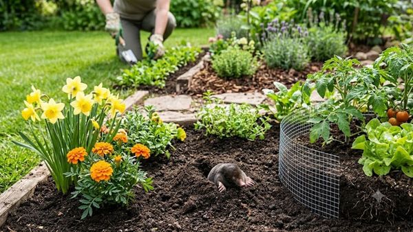 Natural methods to repel moles from home gardens