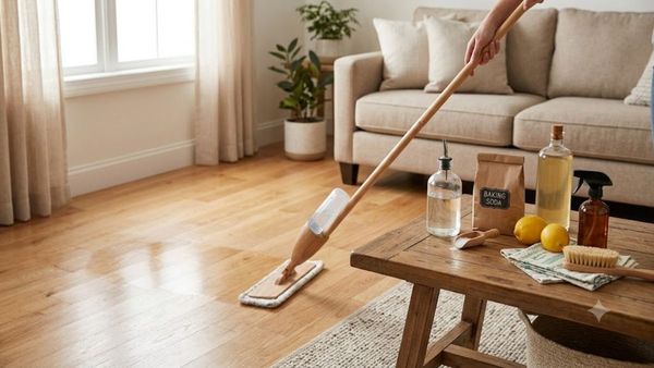 Natural ingredients for eco-friendly home floor cleaning