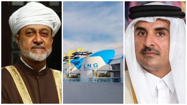 qatar oman lng export to india