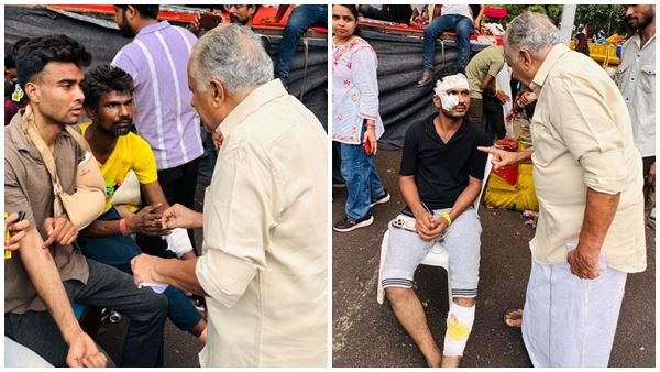 kerala mps meet student in jantar mandar
