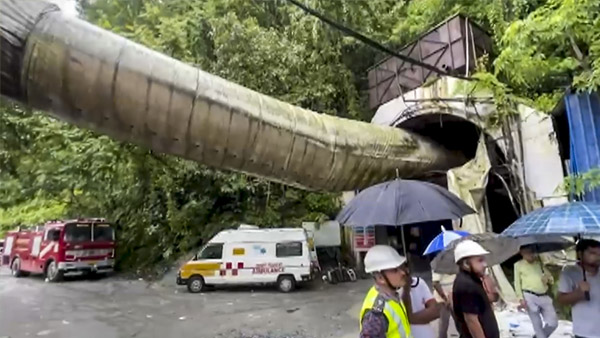 Sikkim Tunnel Landslide Sikkim Tunnel Landslide