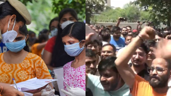 neet exam disrupted in jaipur