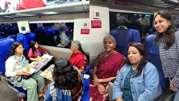 Nirmala Sitharaman vande bharat delhi jaipur travel Nirmala Sitharaman vande bharat delhi jaipur travel