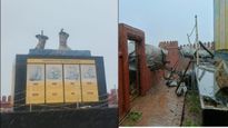 राजकोट किल्ल्यावरील छत्रपती शिवाजी महाराजांचा पुर्णाकृती पुतळा कोसळला