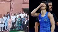 ही तीच विनेश जिला संसदेचं उद्घाटन सुरु असताना ओढत नेलं पंतप्रधानांचं सांत्वन नको न्याय हवा- काँग्रेस
