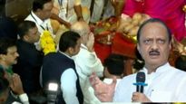'लालबाग राजा'च्या चरणी अमित शहा; महायुतीचे सर्व नेते हजर, आधी दादांची दांडी, नंतर भेटले एअरपोर्टवर