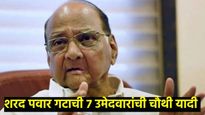 शरद पवार गटाची चौथी यादी जाहीर; काटोलमधून अनिल देशमुखांची माघार, मुलाला दिले तिकीट, वाचा यादी 